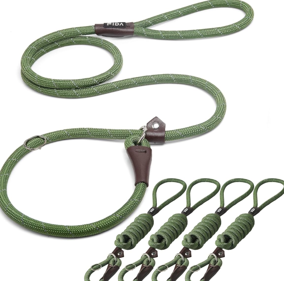 Reflective Slip Lead Dog Leash No Pull Training Rope