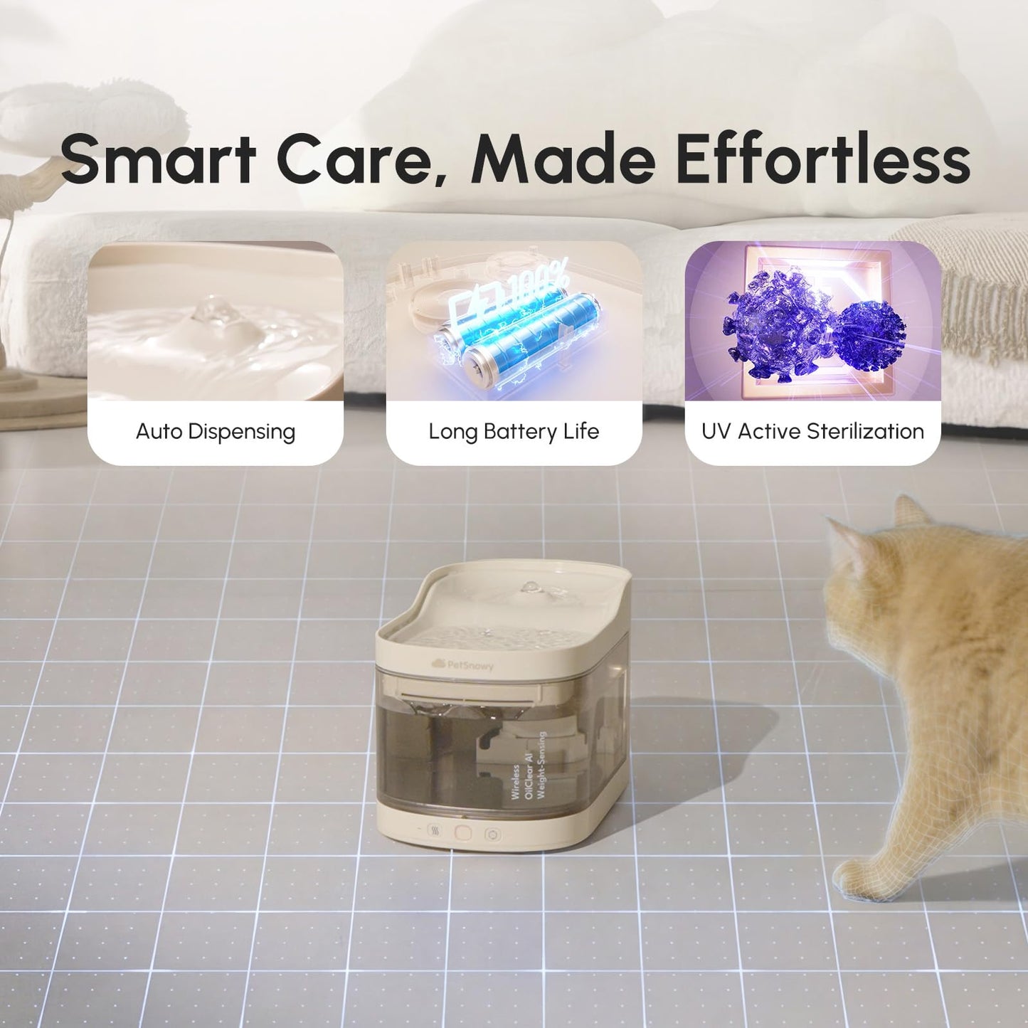 Wireless Weight-Sensing Pet Water Fountain