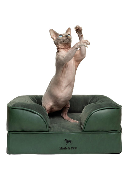 Orthopedic Memory Foam Dog Bed with Cooling Gel Washable