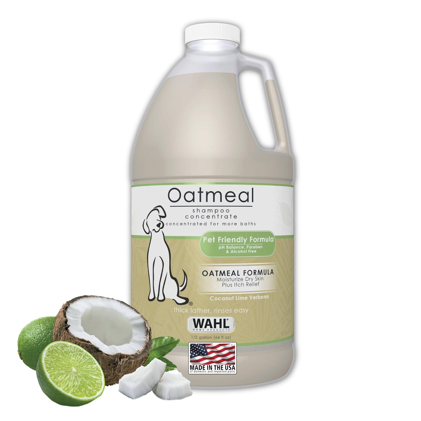 Oatmeal Dog Shampoo Dry Skin Itch Relief Coconut Lime