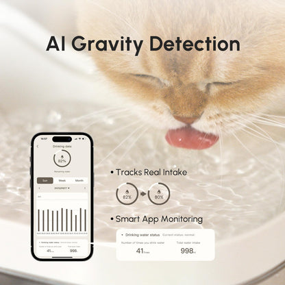 Wireless Weight-Sensing Pet Water Fountain