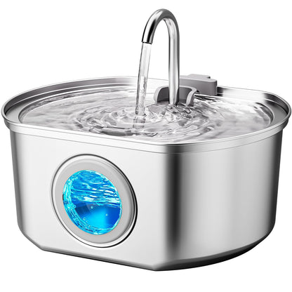 Stainless Steel Cat Water Fountain Ultra Quiet