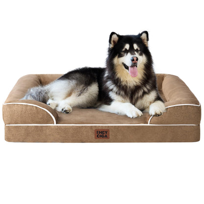 Orthopedic Memory Foam XL Dog Bed Waterproof Washable