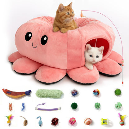 Cat Tunnel Foldable Pet Play Tunnel