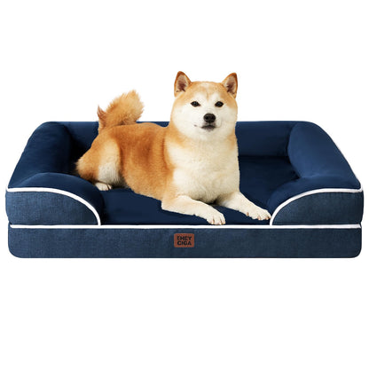 Orthopedic Memory Foam XL Dog Bed Waterproof Washable