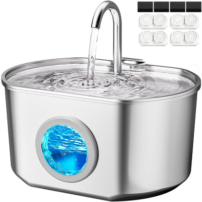 Stainless Steel Cat Water Fountain Ultra Quiet