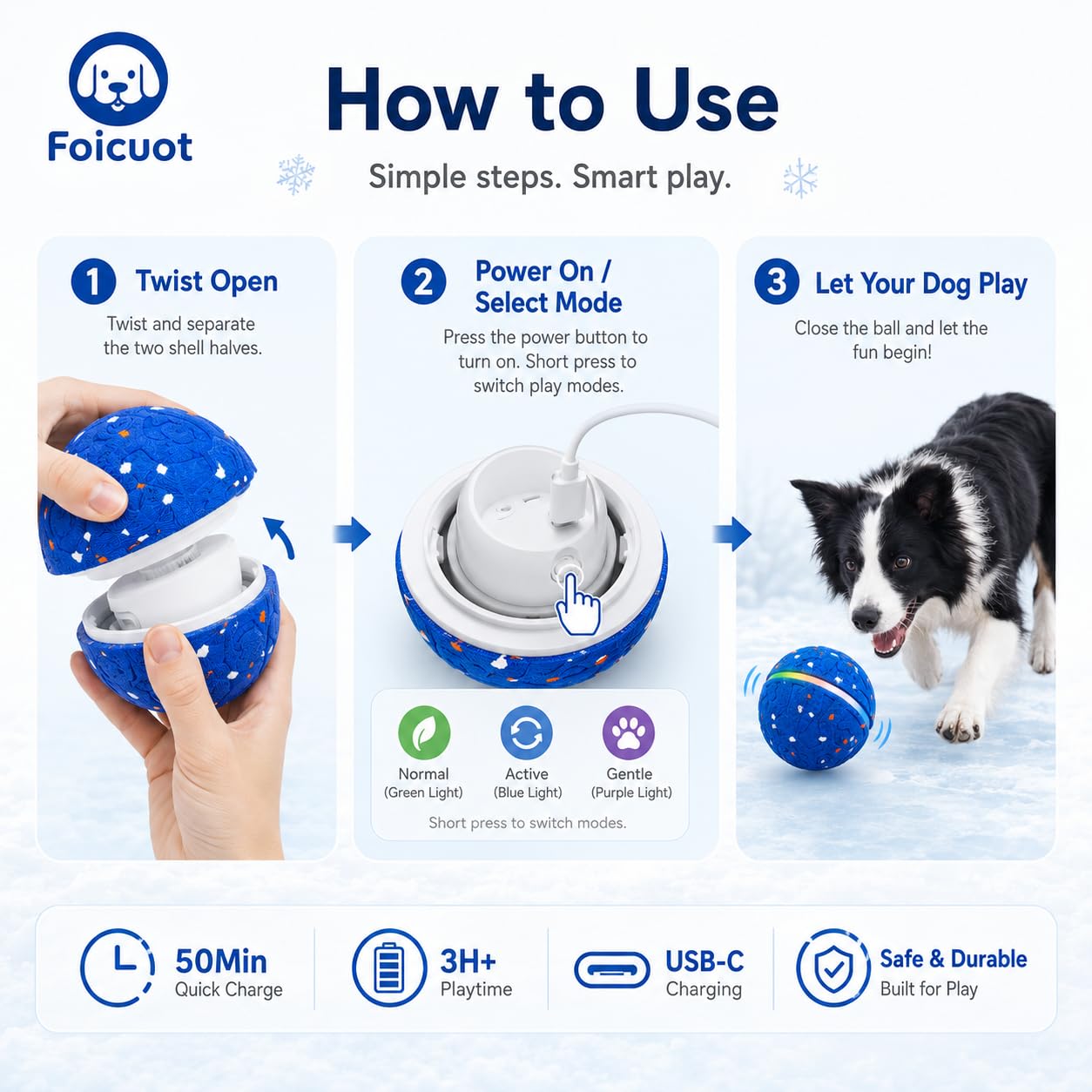 Interactive Smart Dog Ball Toy