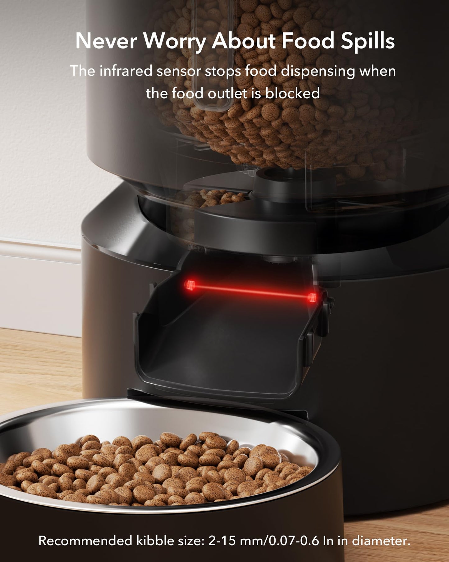 Automatic Cat Feeder for 2 Cats Dual Bowl