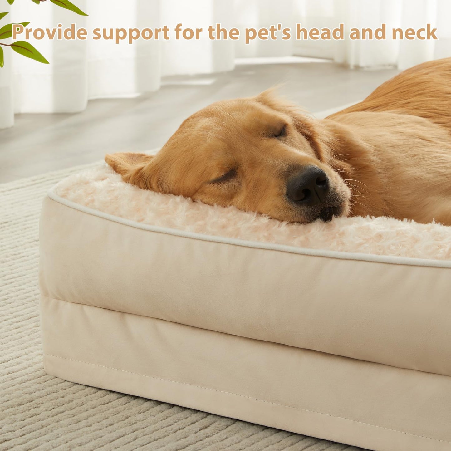 Orthopedic Waterproof Large Dog Bed Removable Cover Sofa