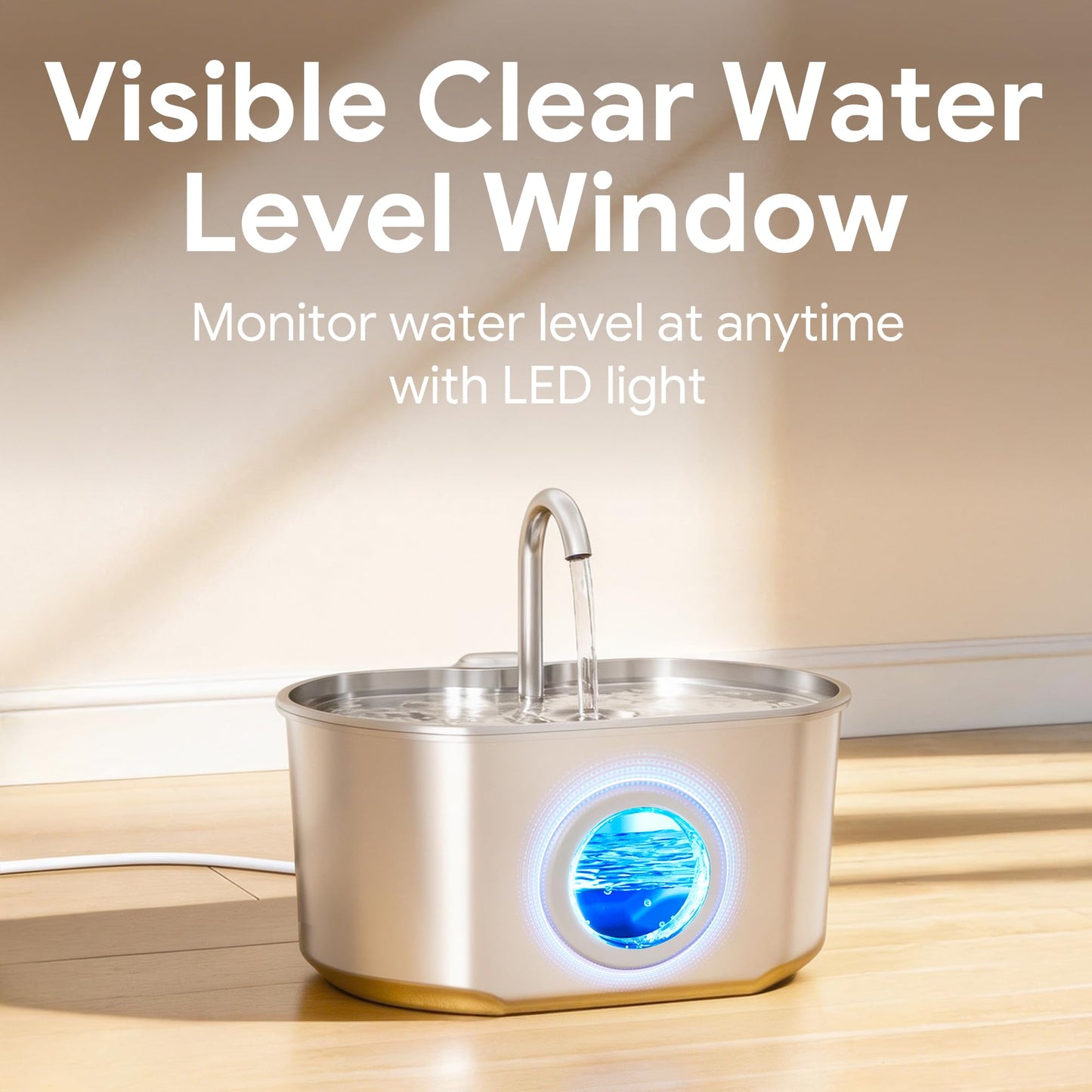 Stainless Steel Cat Water Fountain Ultra Quiet