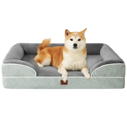 Orthopedic Memory Foam XL Dog Bed Waterproof Washable