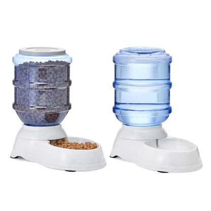 Gravity Pet Feeder & Water Dispenser Set