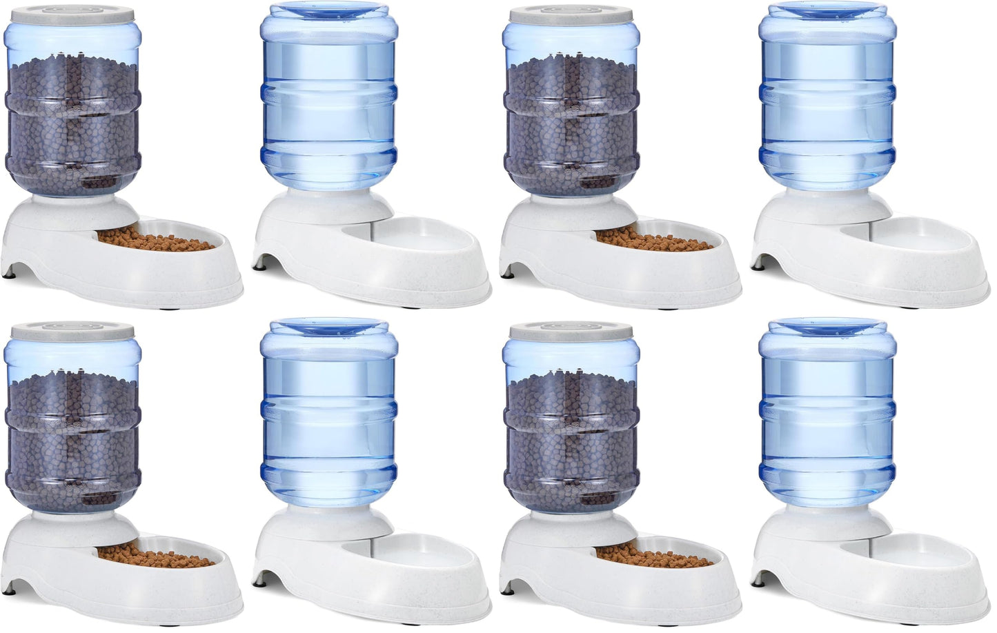 Gravity Pet Feeder & Water Dispenser Set