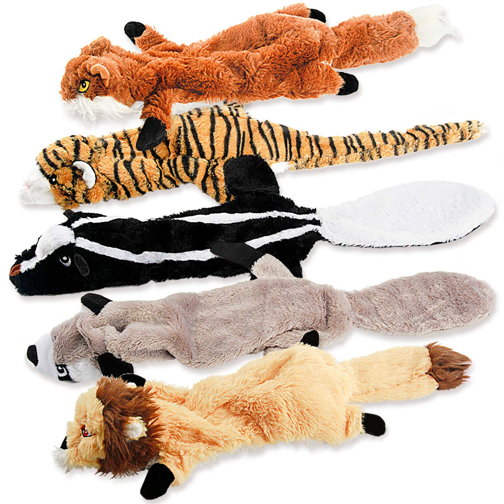 No Stuffing Squeaky Dog Chew Toy Durable Plush
