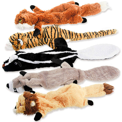 No Stuffing Squeaky Dog Chew Toy Durable Plush