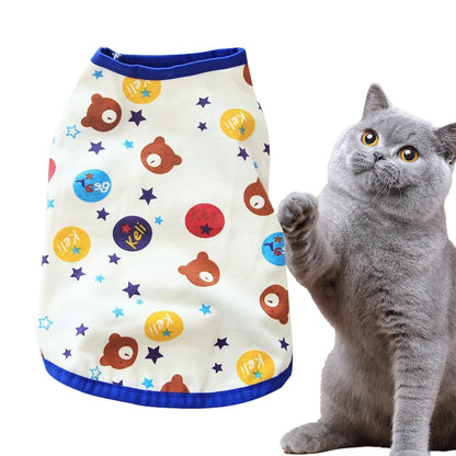 Cat Recovery Vest Bodysuit Surgical Sleeveless Onesie