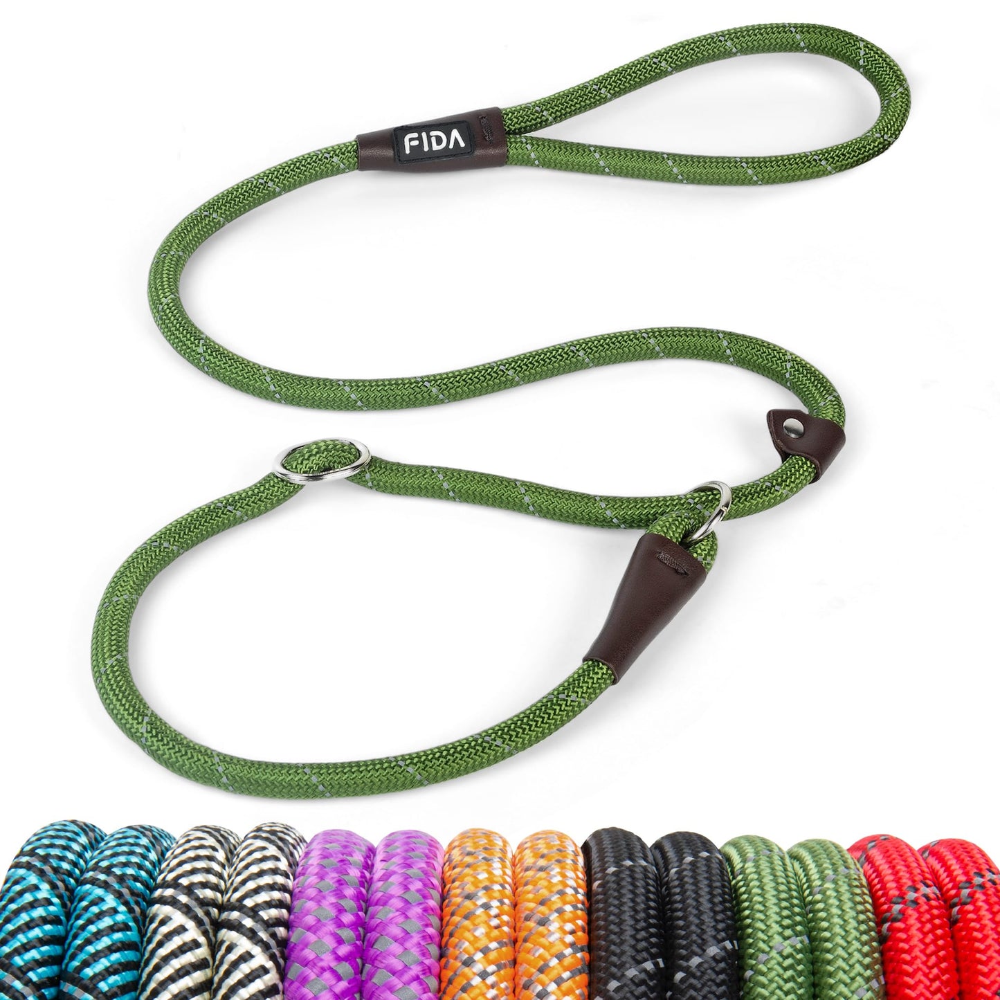Reflective Slip Lead Dog Leash No Pull Training Rope