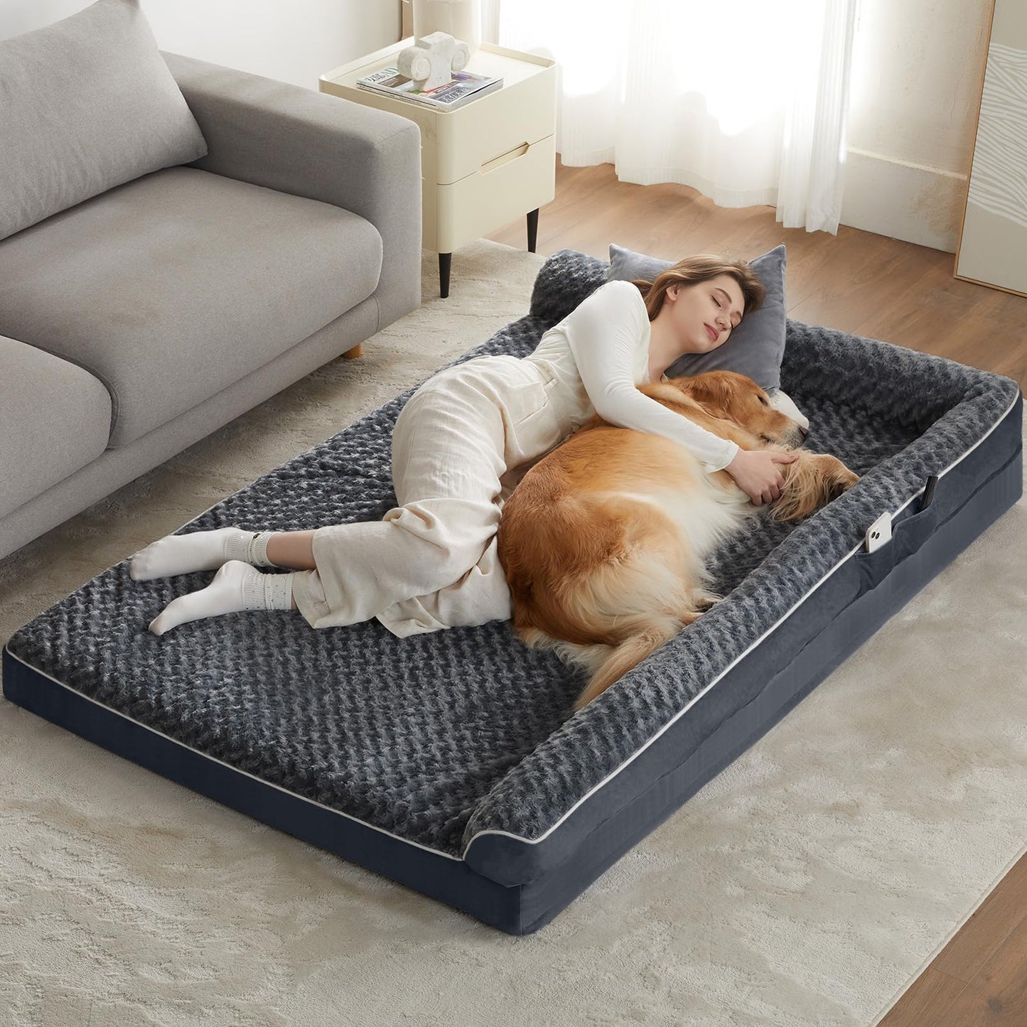 Orthopedic Waterproof Large Dog Bed Removable Cover Sofa