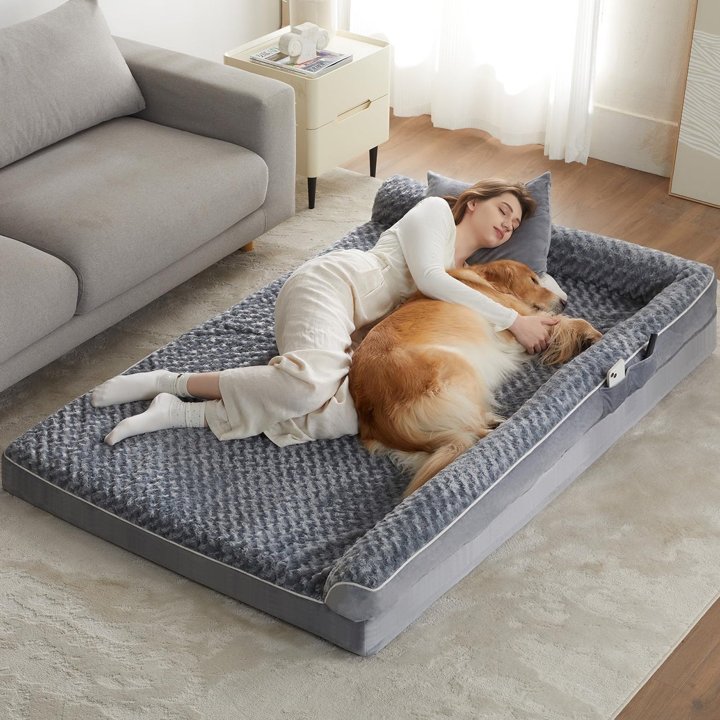 Orthopedic Waterproof Large Dog Bed Removable Cover Sofa