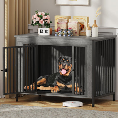 Dog Crate Furniture TV Stand Single or Double Kennel
