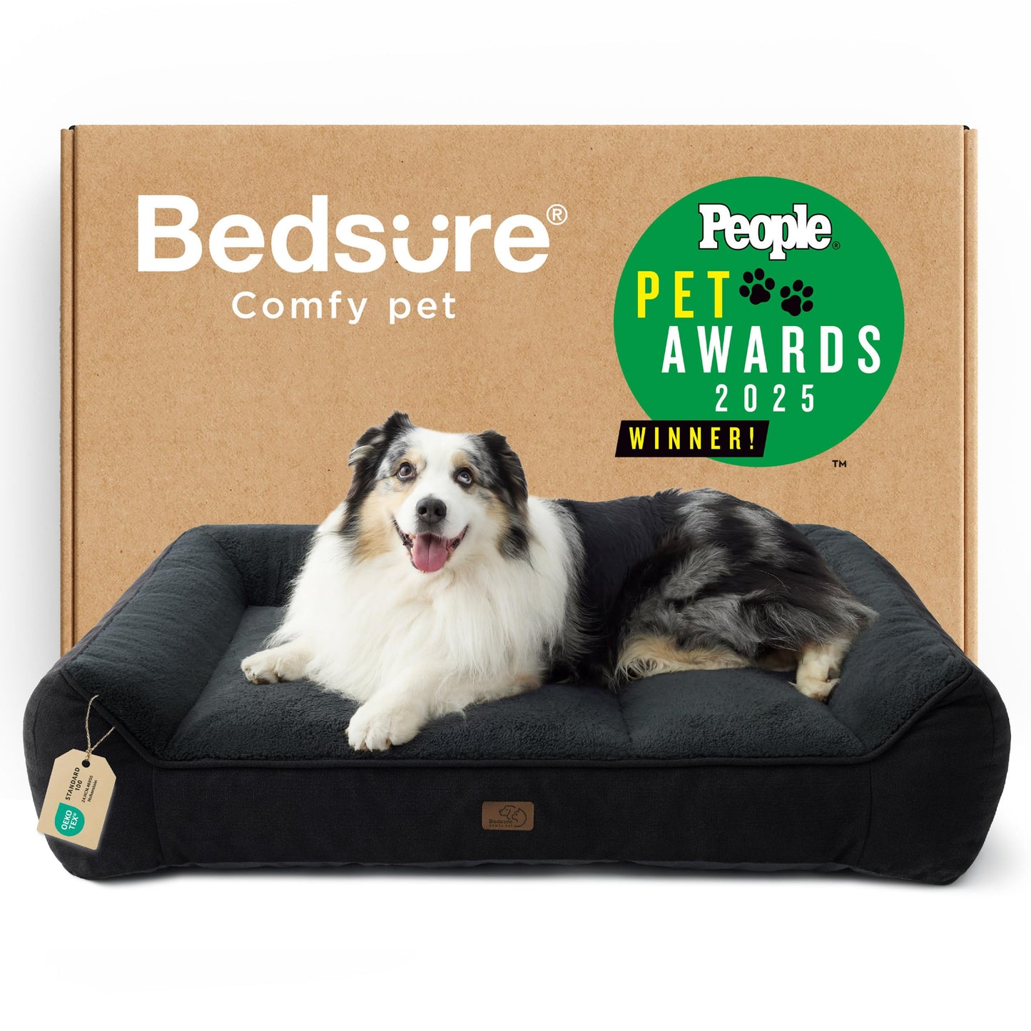 Orthopedic Large Dog Bed Extra Thick Waterproof Plush