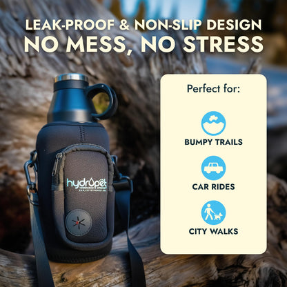 Insulated Portable Dog Water Bottle with Bowl Set