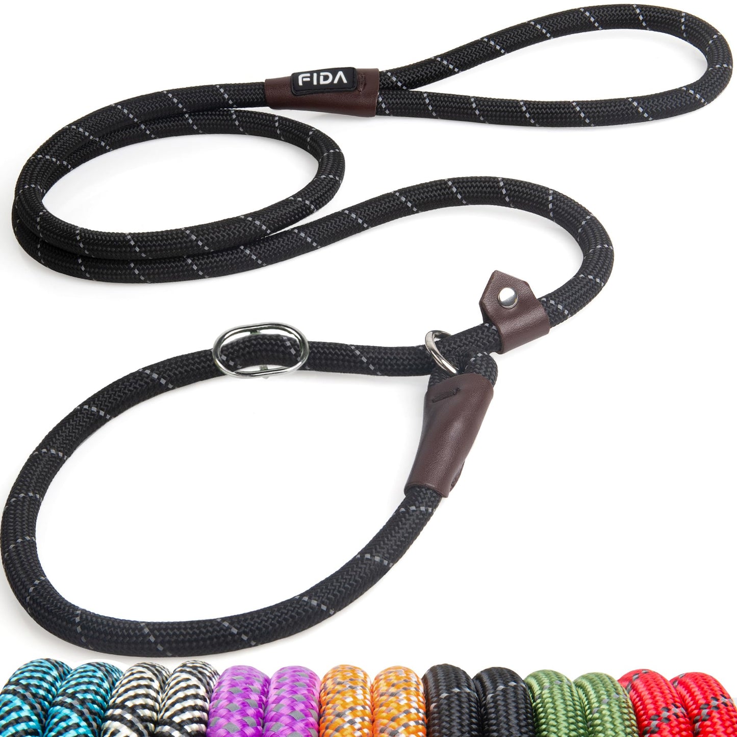 Reflective Slip Lead Dog Leash No Pull Training Rope