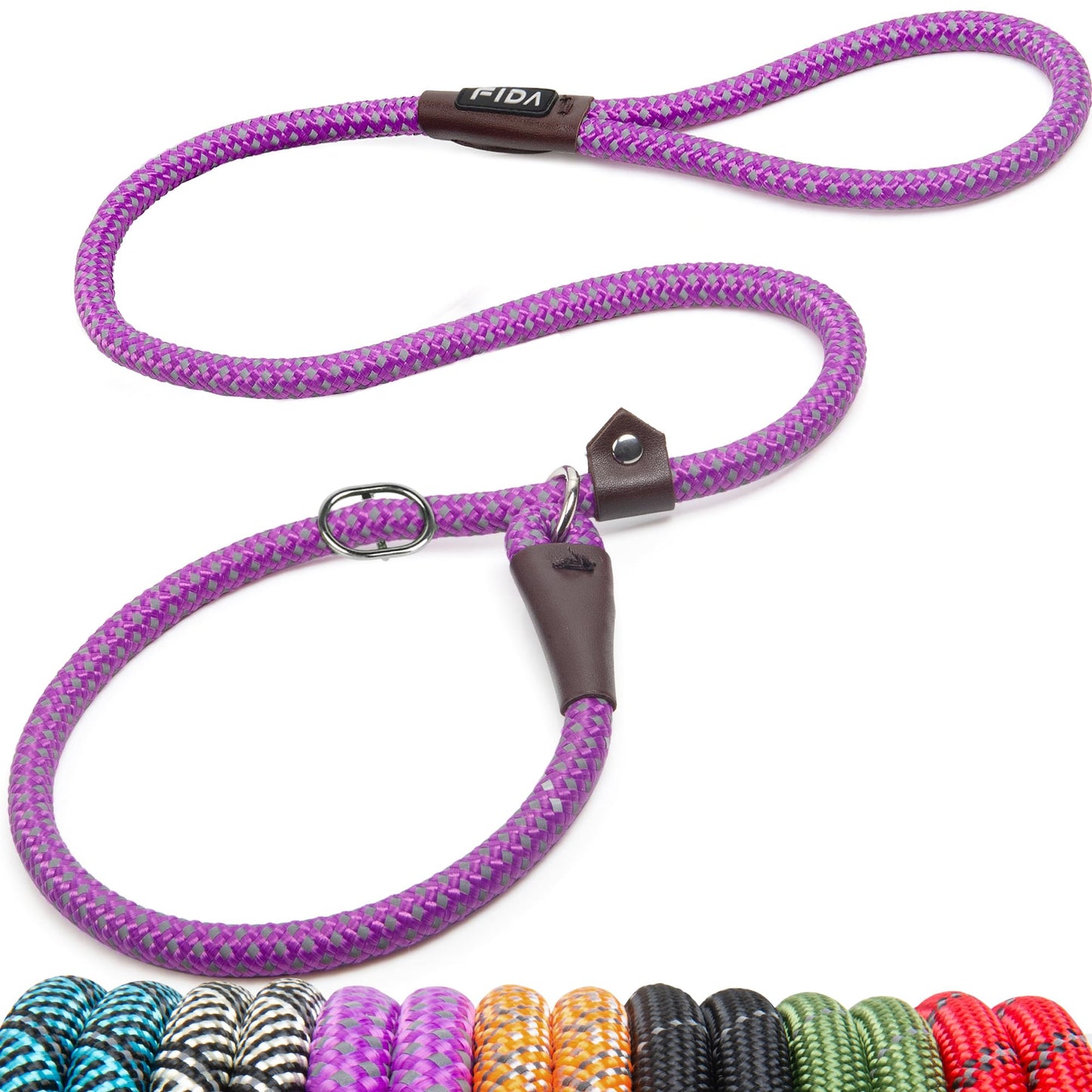 Reflective Slip Lead Dog Leash No Pull Training Rope