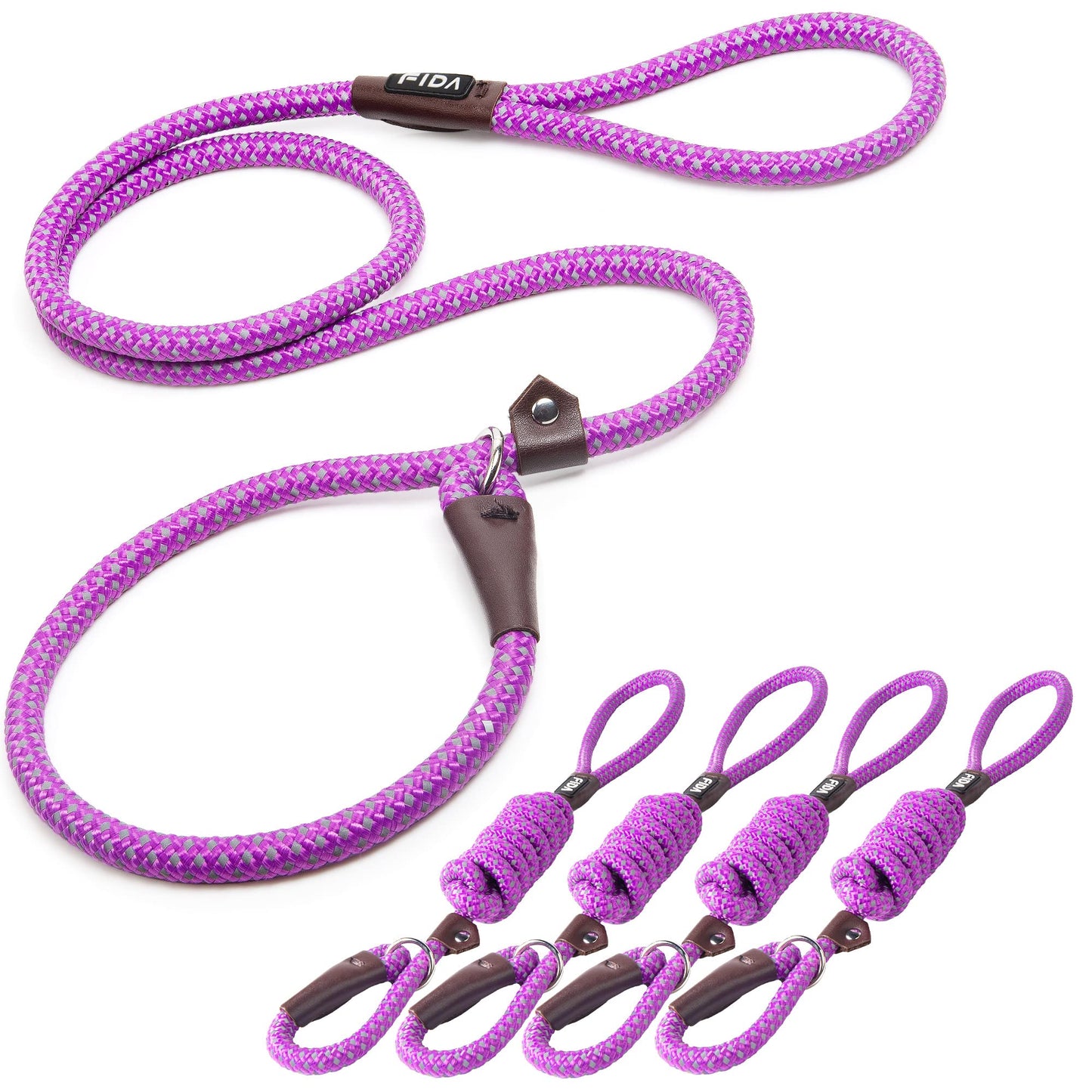Reflective Slip Lead Dog Leash No Pull Training Rope