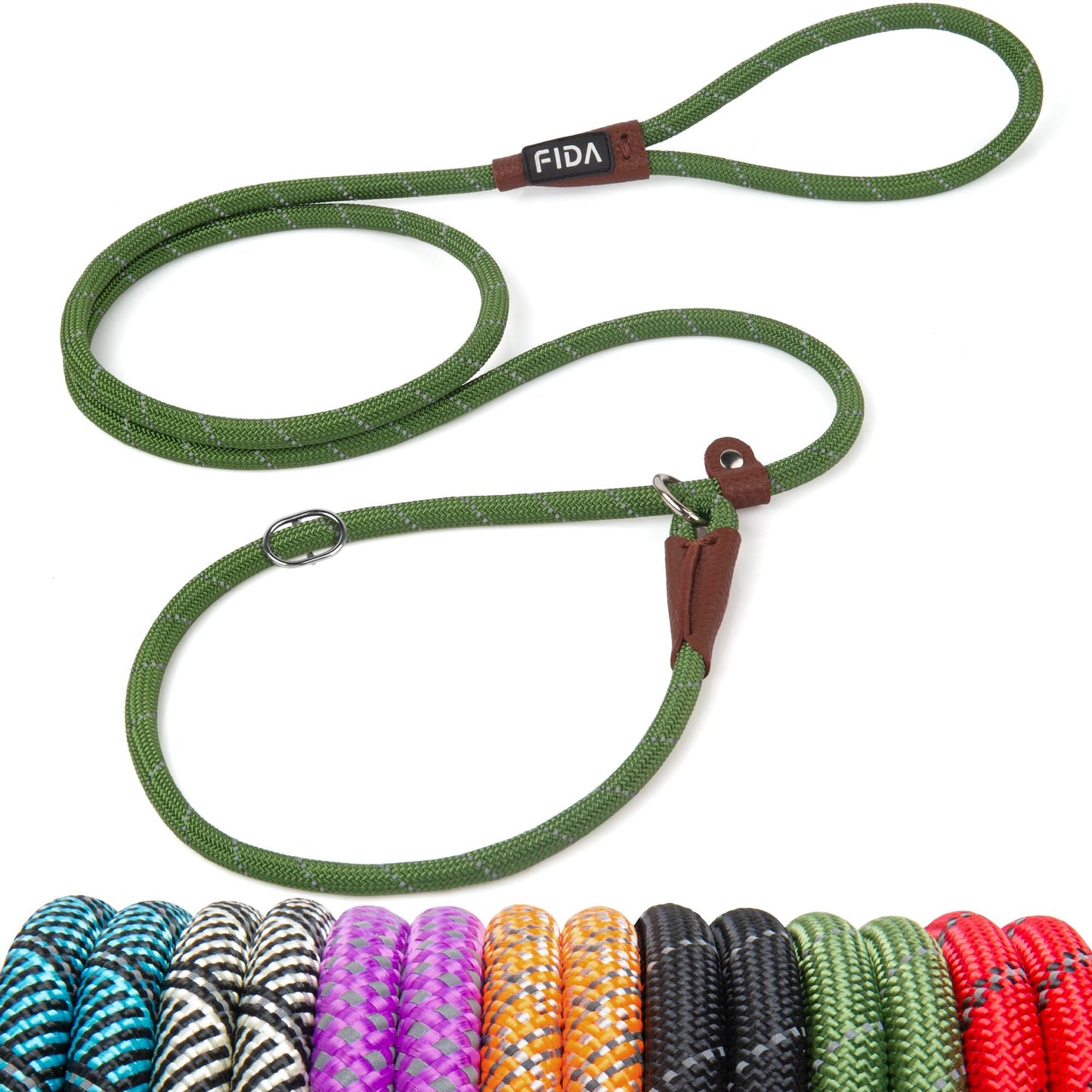 Reflective Slip Lead Dog Leash No Pull Training Rope