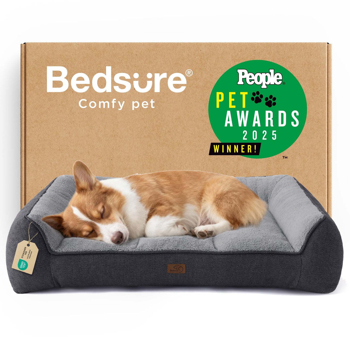 Orthopedic Large Dog Bed Extra Thick Waterproof Plush
