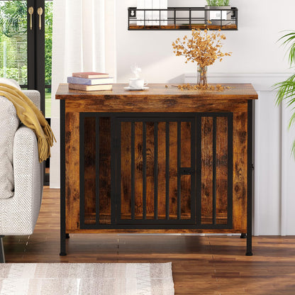 Dog Crate Furniture TV Stand Single or Double Kennel