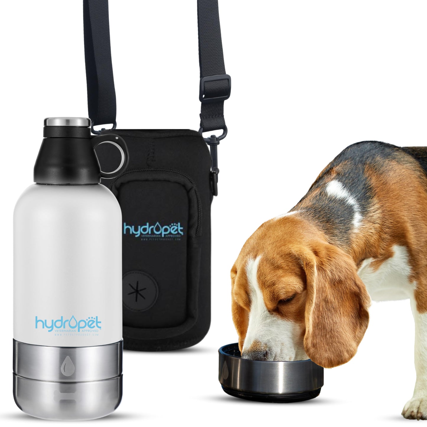 Insulated Portable Dog Water Bottle with Bowl Set