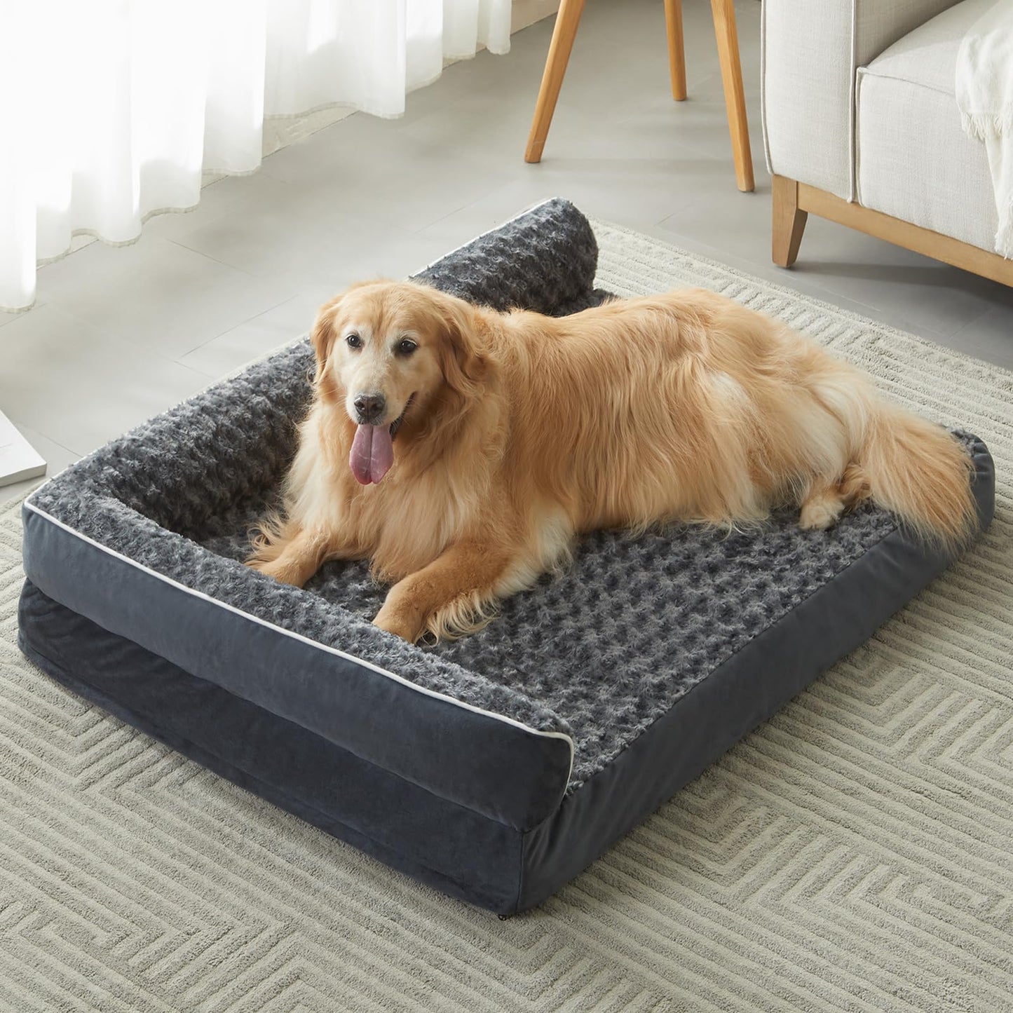 Orthopedic Waterproof Large Dog Bed Removable Cover Sofa