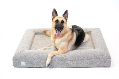 Orthopedic Memory Foam Dog Bed Boucle Washable Waterproof