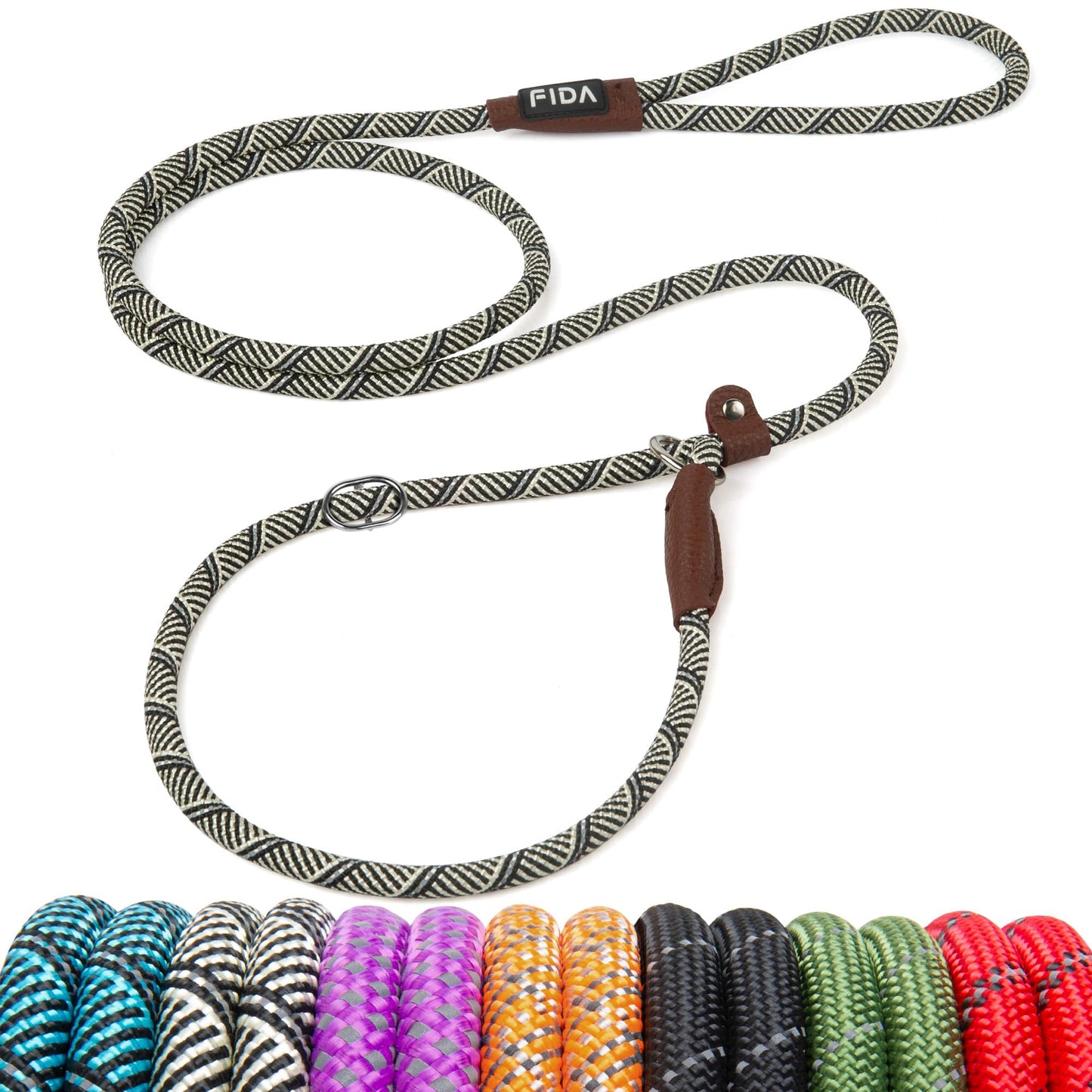 Reflective Slip Lead Dog Leash No Pull Training Rope