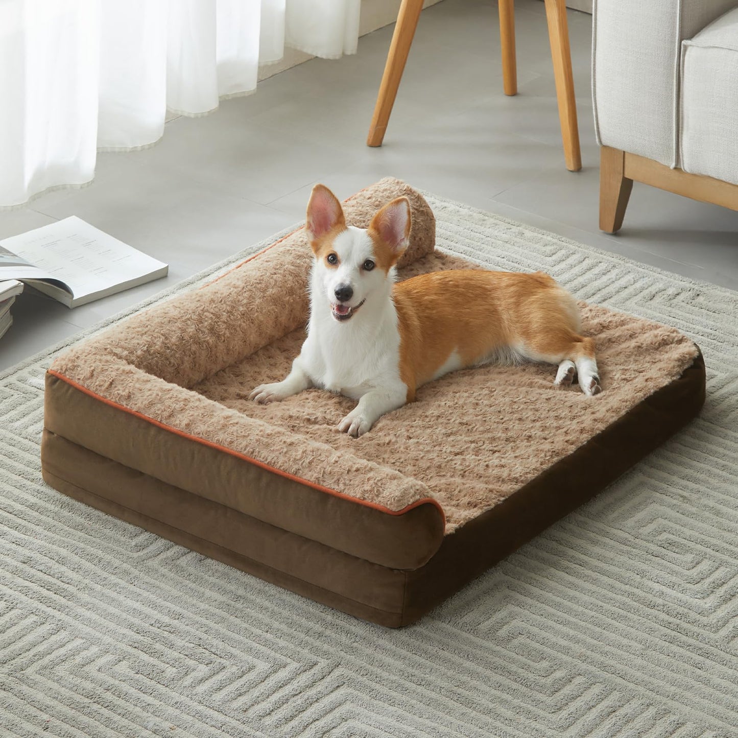 Orthopedic Waterproof Large Dog Bed Removable Cover Sofa