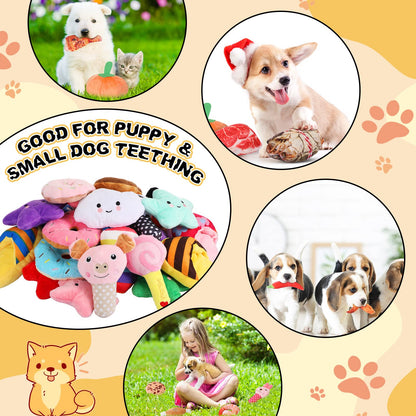 Bulk Squeaky Plush Dog Chew Toys for Puppies