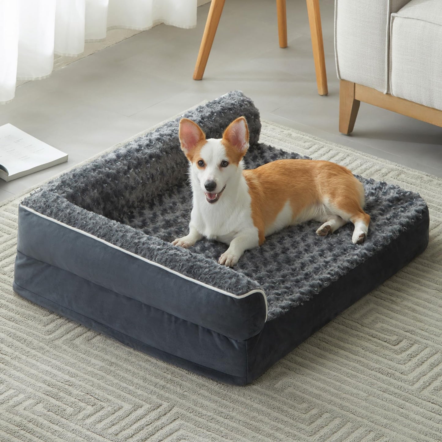 Orthopedic Waterproof Large Dog Bed Removable Cover Sofa