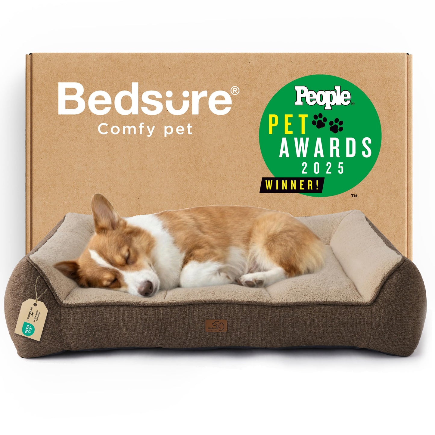 Orthopedic Large Dog Bed Extra Thick Waterproof Plush