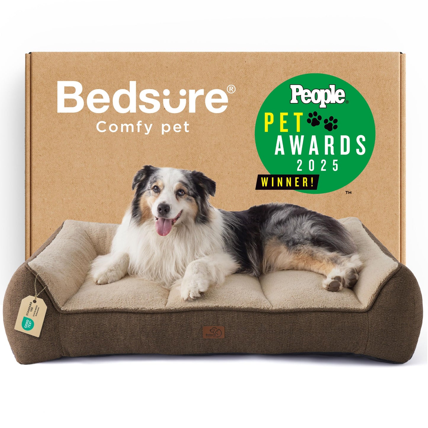 Orthopedic Large Dog Bed Extra Thick Waterproof Plush