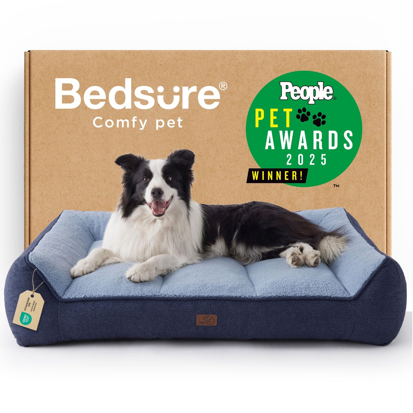 Orthopedic Large Dog Bed Extra Thick Waterproof Plush