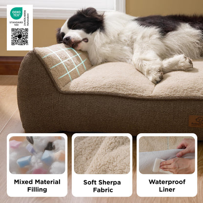 Orthopedic Large Dog Bed Extra Thick Waterproof Plush