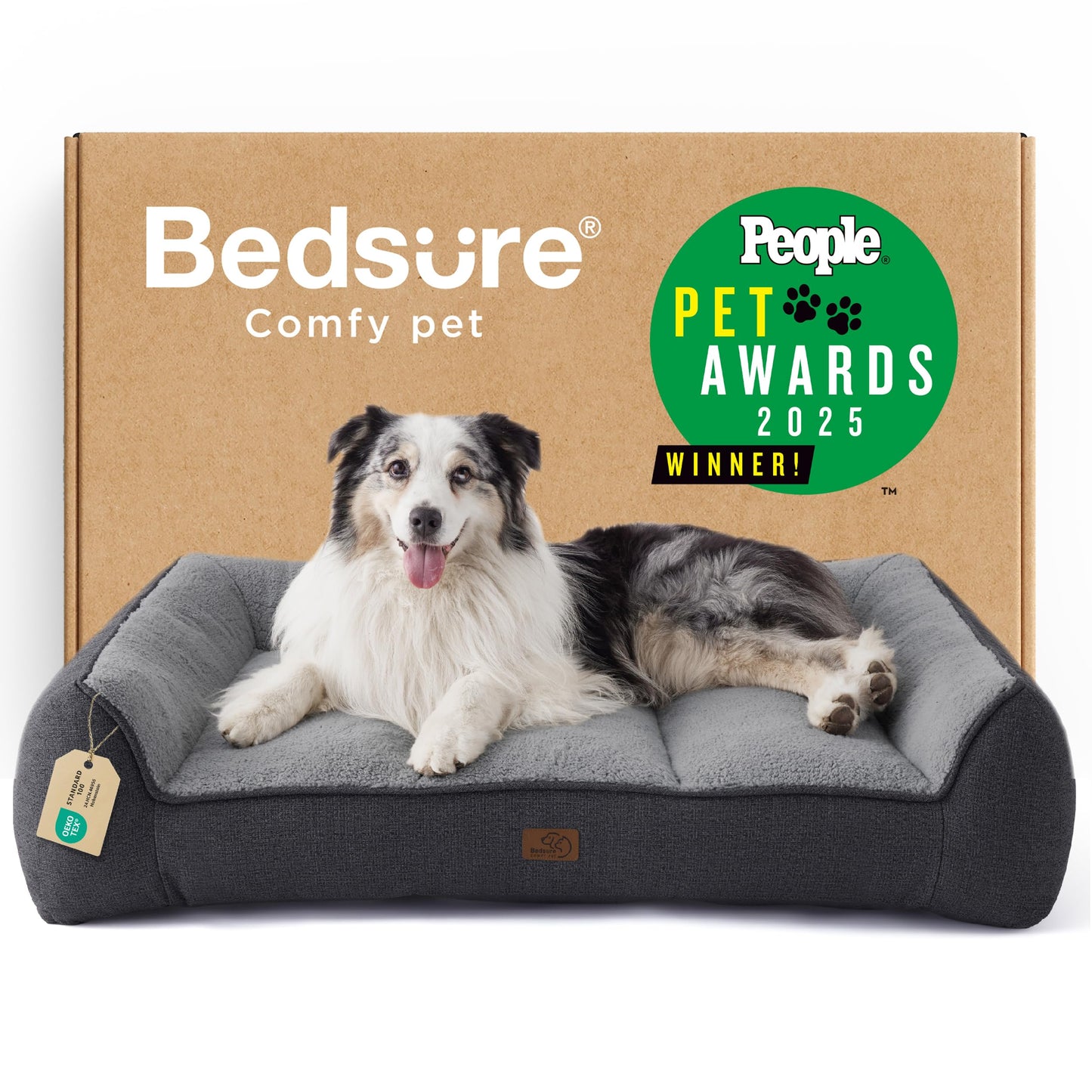 Orthopedic Large Dog Bed Extra Thick Waterproof Plush