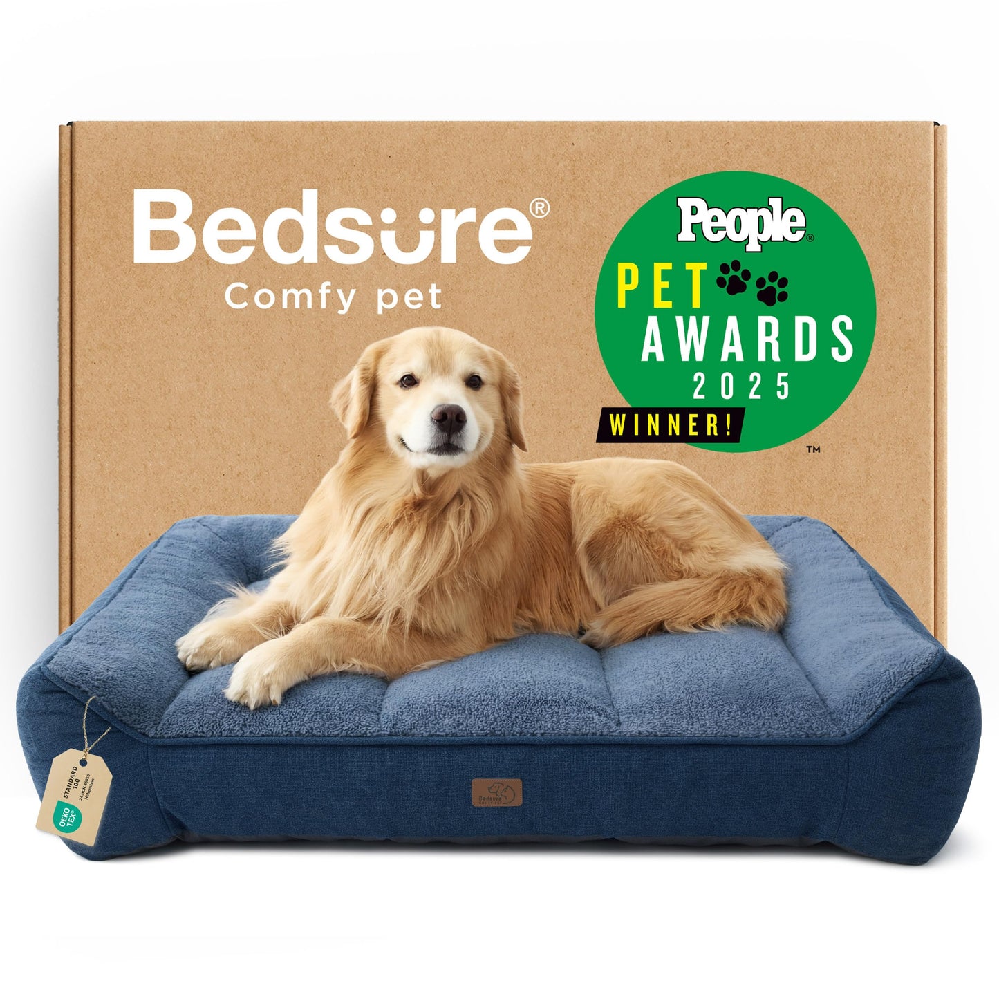 Orthopedic Large Dog Bed Extra Thick Waterproof Plush