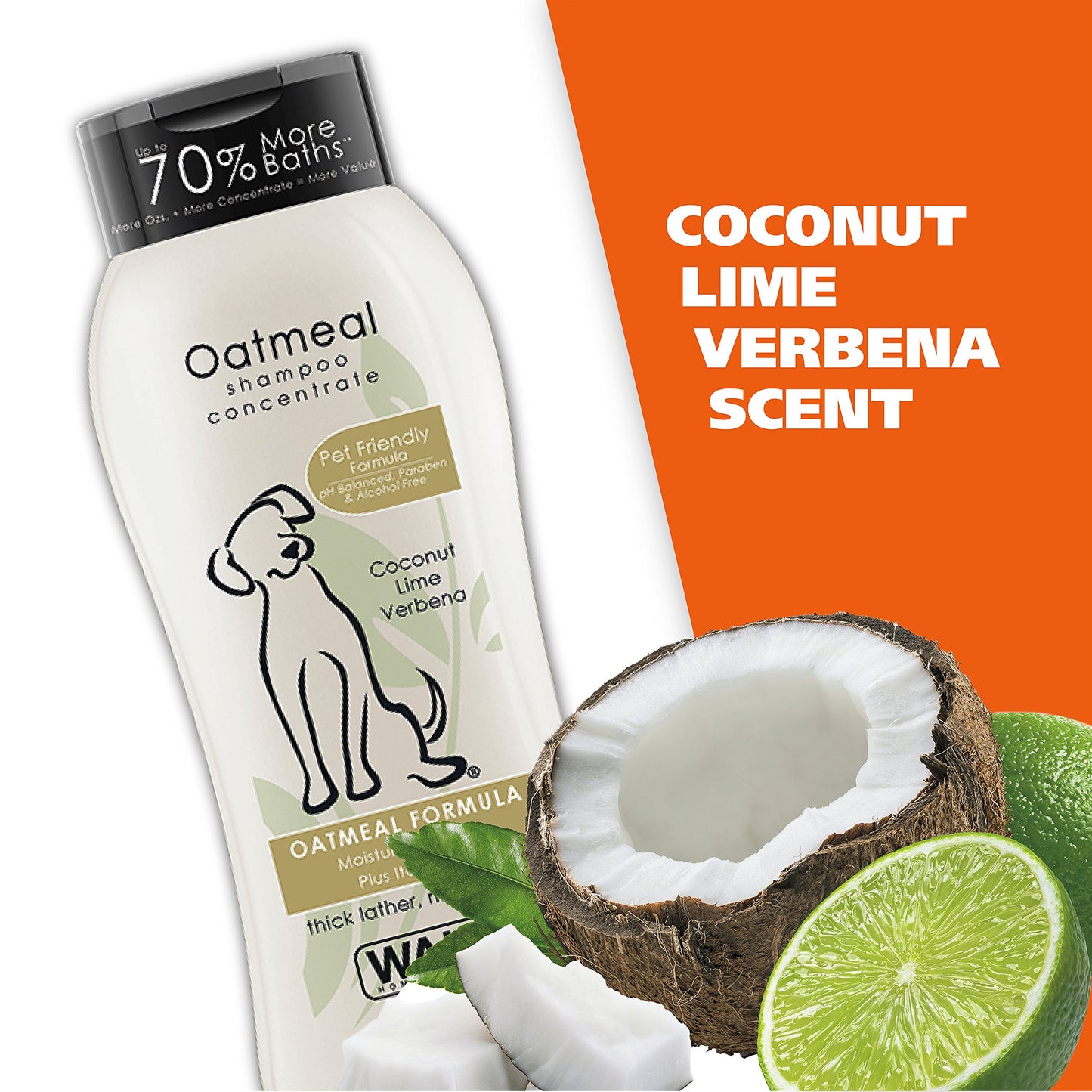 Oatmeal Dog Shampoo Dry Skin Itch Relief Coconut Lime