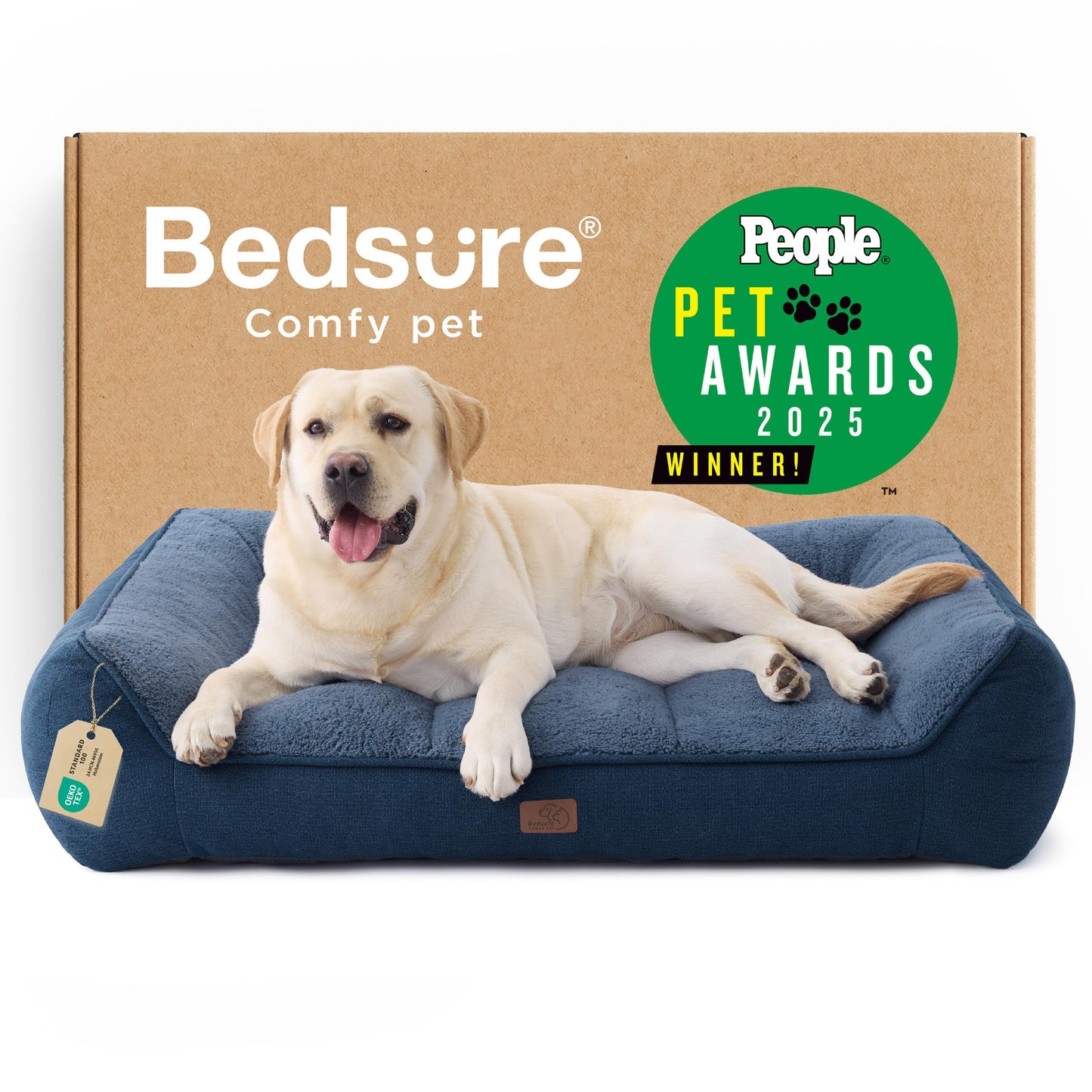 Orthopedic Large Dog Bed Extra Thick Waterproof Plush